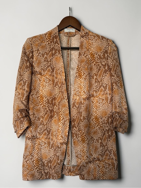 Babaton Jackets & Blazers - Babaton Snakeskin Print Open-Front Blazer Size 0